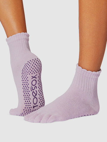 ToeSox Melody Scallop Full Toe Yoga Socks